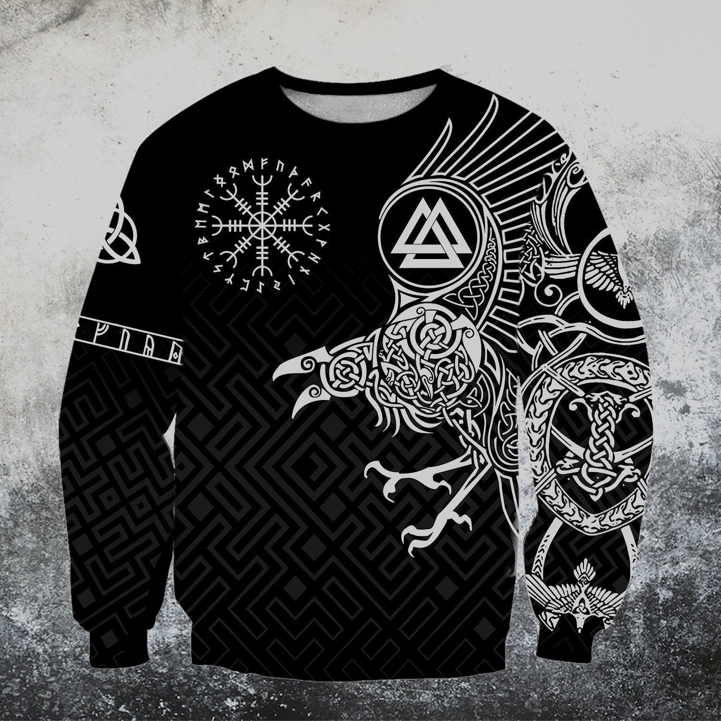 Vikings - The Raven of Odin Tattoo Special Hoodie - Amaze Style™-Apparel