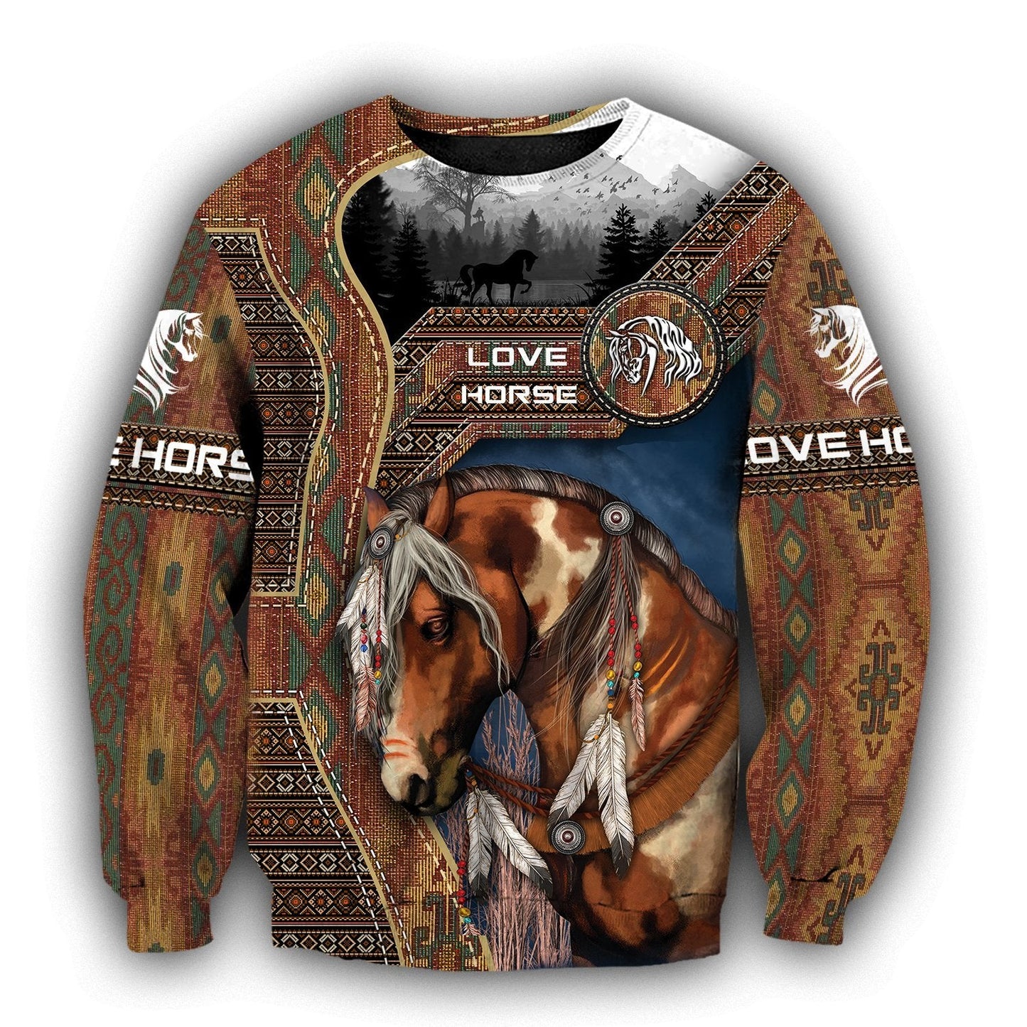 Native Horse 3D All Over Printed Shirts TR130502 - Amaze Style™-Apparel