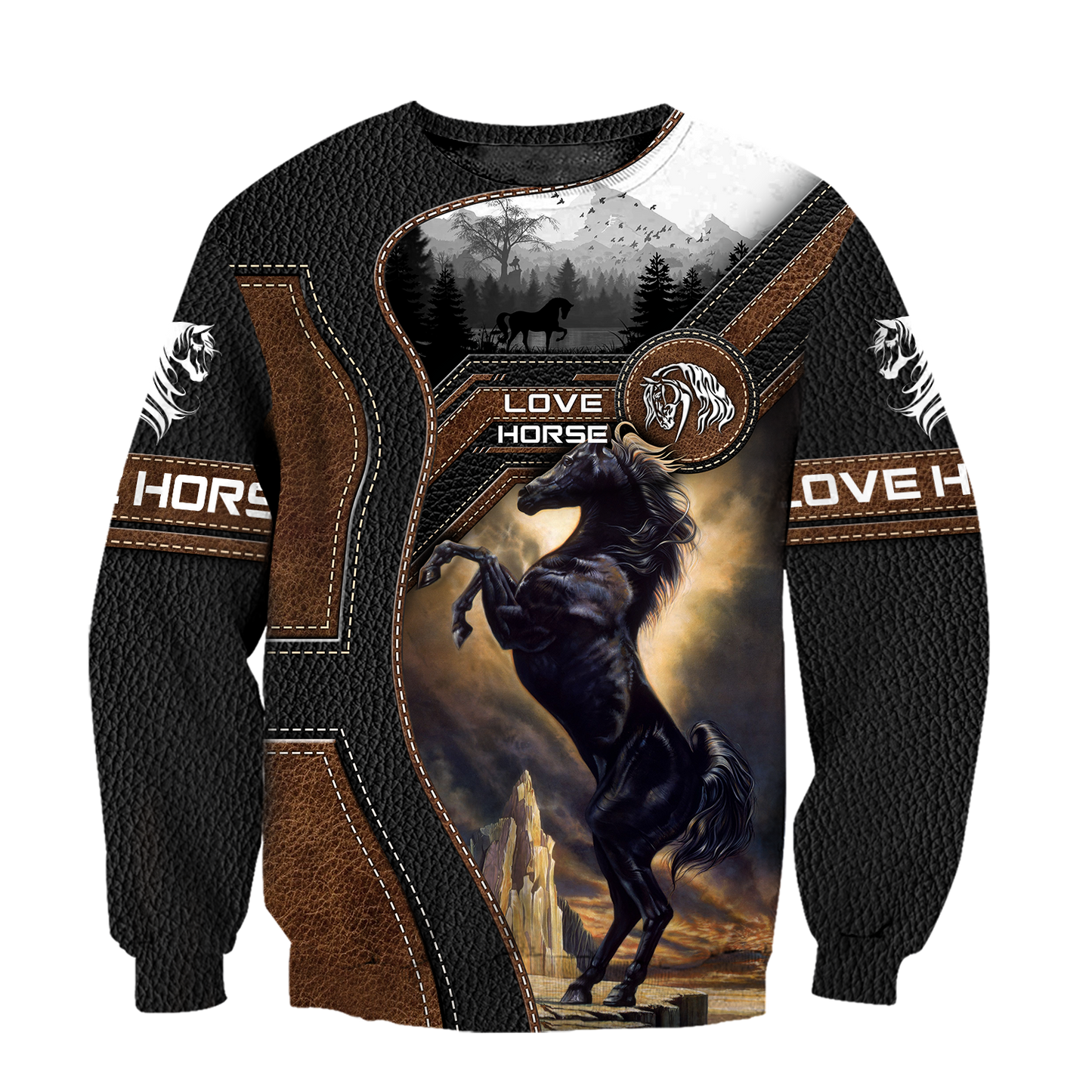 Love Beautiful Horse 3D All Over Printed Shirts For Men And Women TR1605204S - Amaze Style™-Apparel
