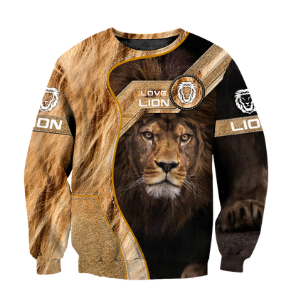 Love Lion 3D all over printed shirts  for men and women