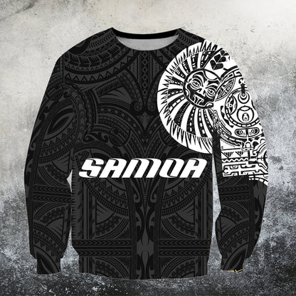 Samoa Tattoo Tiki Ancestors All Over Hoodie HC3601 - Amaze Style™-Apparel