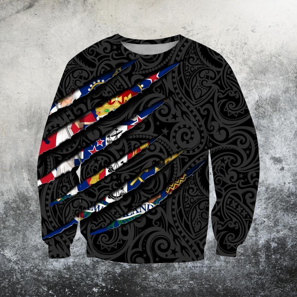 New Zealand All Over Hoodie - Scratch Style HC2801 - Amaze Style™-Apparel