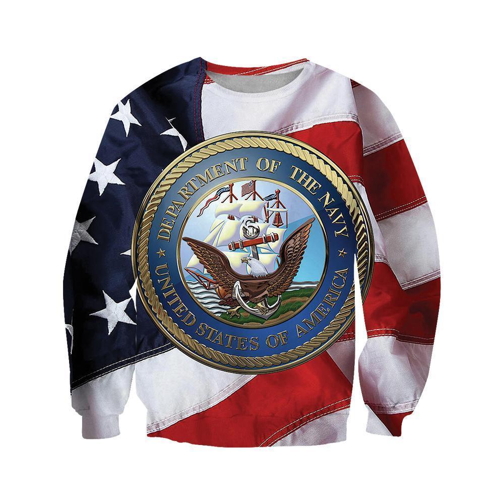 All Over Printed Department Of The Navy Logo Shirts - Amaze Style™-Apparel