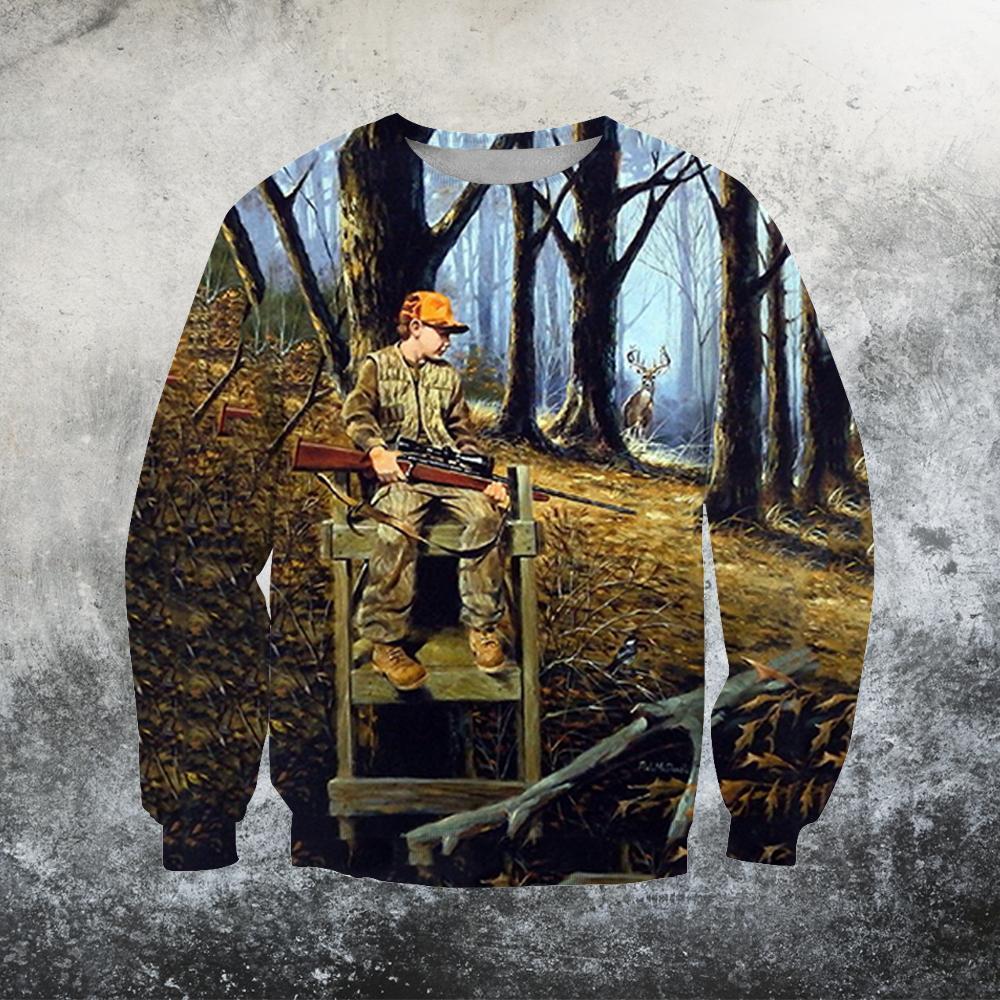 Hunting Deer Art 3D All Over Printed Shirts - Amaze Style™-Apparel