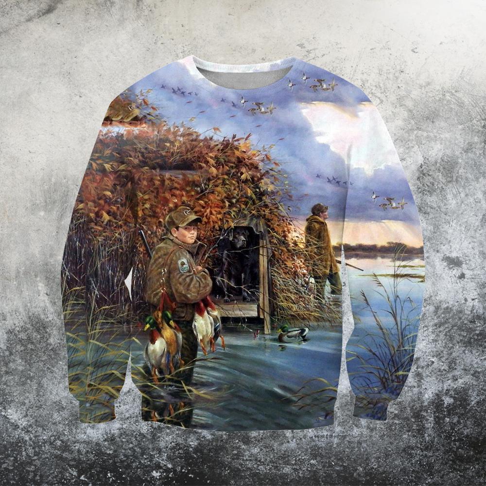 My First Limit Boy Duck Hunting 3D All Over Printed Shirts - Amaze Style™-Apparel