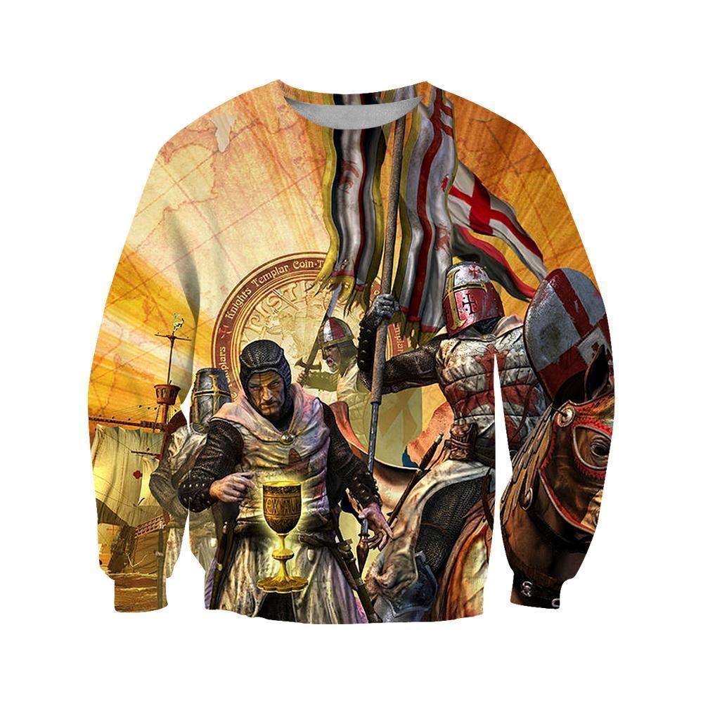 3D All Over Printed Templar Shirts - Amaze Style™-Apparel