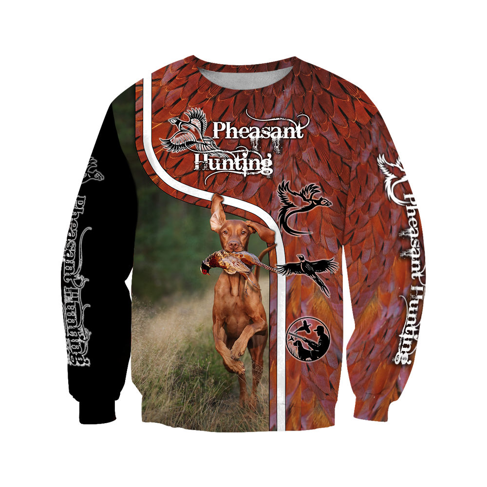 Pheasant Vizsla Hunting 3D All Over Printed Shirts For Men And Women JJ110202 - Amaze Style™-Apparel