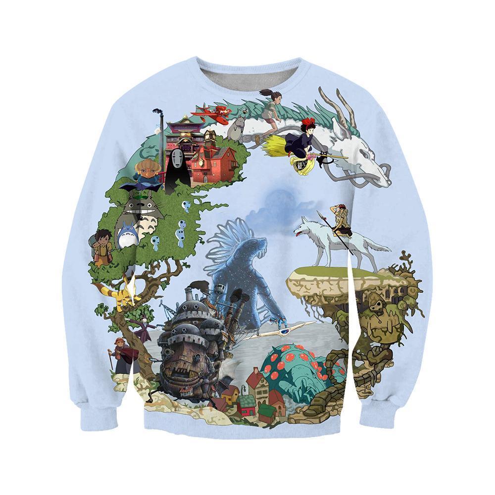 3D All Over Print Spirited Away Hoodie - Amaze Style™-Apparel