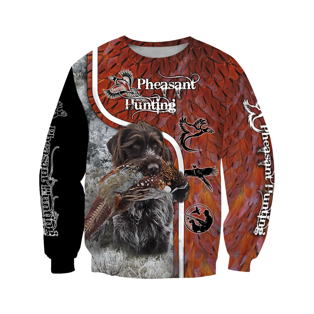 Pheasant Hunting Wirehaired Pointing Griffon 3D All Over Printed Shirts For Men And Women JJ170103 - Amaze Style™-Apparel