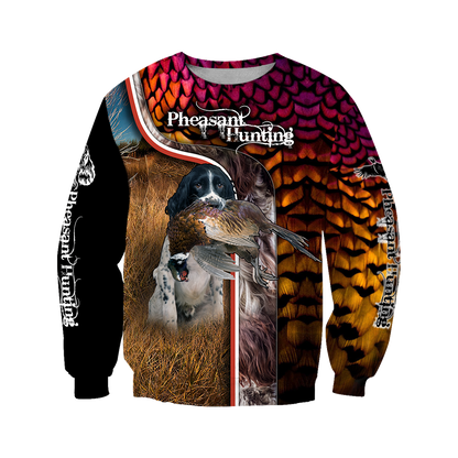Pheasant Springer Hunting 3D All Over Printed Shirts For Men And Women JJ110102 - Amaze Style™-Apparel
