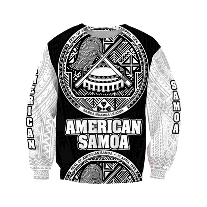 American Samoa All Over Hoodie - Coat Of Arm JJ300101 PL - Amaze Style™-Apparel