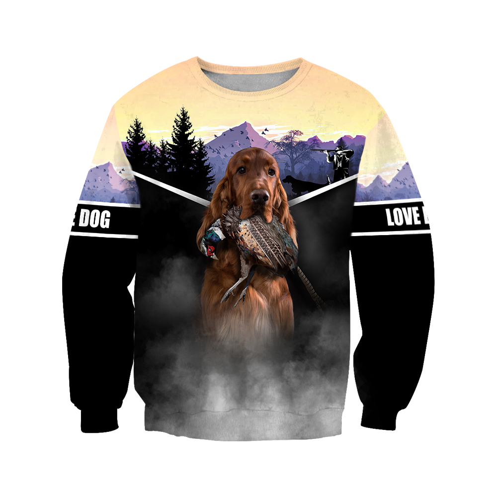 Pheasant Setter Hunting 3D All Over Printed Shirts For Men And Women JJ080203 - Amaze Style™-Apparel