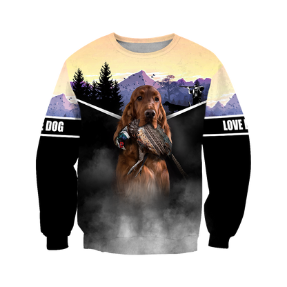 Pheasant Setter Hunting 3D All Over Printed Shirts For Men And Women JJ080203 - Amaze Style™-Apparel