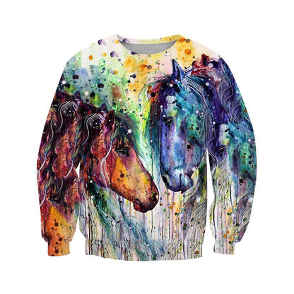 3D PRINTED HORSE SHIRT - Amaze Style™-Apparel