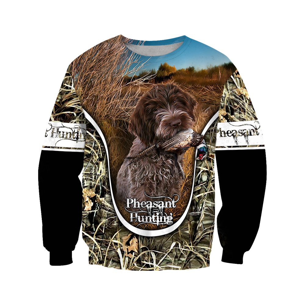 Pheasant Hunting Wirehaired Pointing Griffon 3D All Over Printed Shirts For Men And Women JJ150105 - Amaze Style™-Apparel