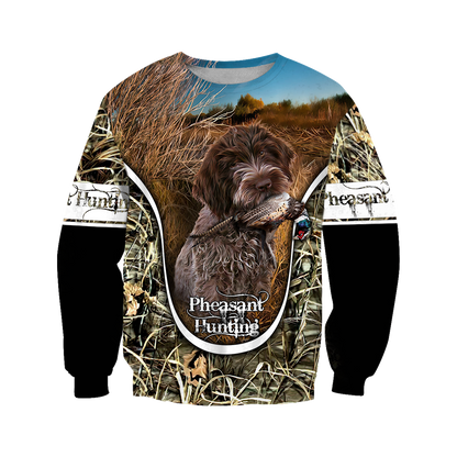 Pheasant Hunting Wirehaired Pointing Griffon 3D All Over Printed Shirts For Men And Women JJ150105 - Amaze Style™-Apparel