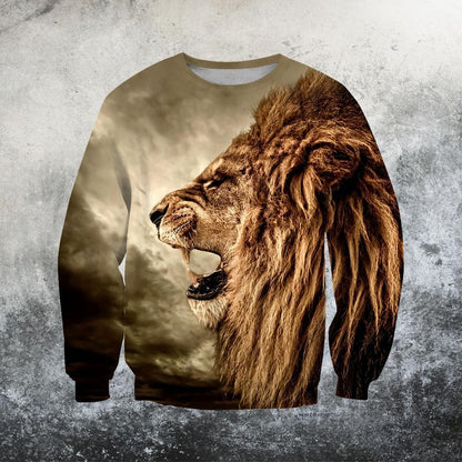 Lion Angry Printed 3D All Over DC031 - Amaze Style™-Apparel