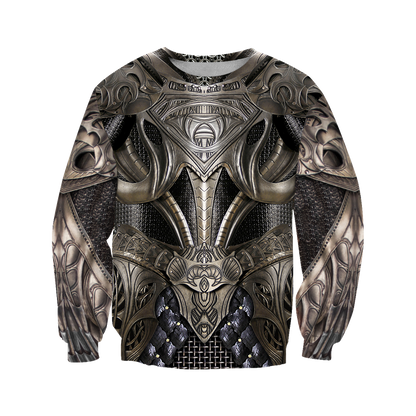 3D Printed Hoodie Chainmail Knight Armor Clothes JJ060304 - Amaze Style™-Apparel