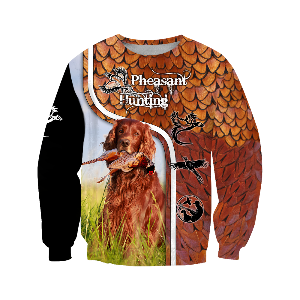 Pheasant Setter Hunting 3D All Over Printed Shirts For Men And Women JJ080202 - Amaze Style™-Apparel