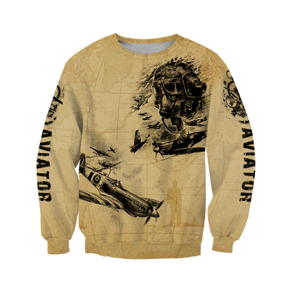 Aviator fly high brave and safe all over printed shirts for men and women JJ030101 - Amaze Style™-Apparel