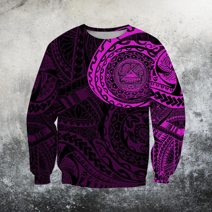 American Samoa In My Heart Polynesian Hoodie Pink PL - Amaze Style™-Apparel