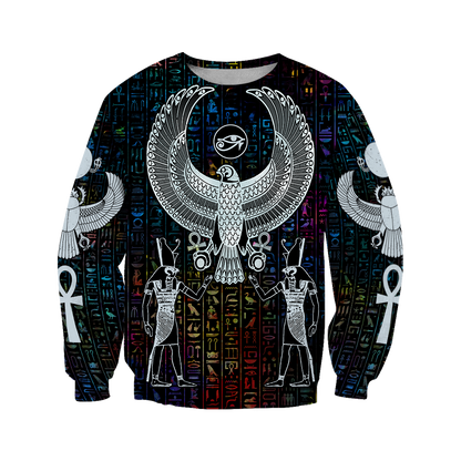 3D All Over Printed Hieroglyphics Ancient Egypt Hoodie Clothes JJ020401 - Amaze Style™-Apparel