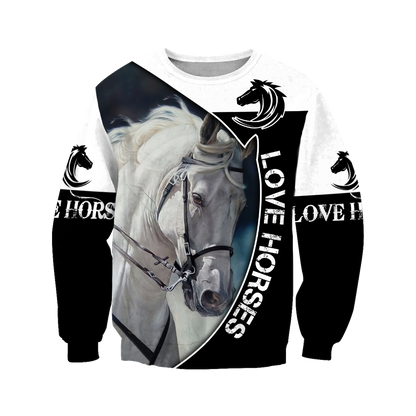 Love Horse 3D All Over Printed Shirts JJ230402 - Amaze Style™-Apparel