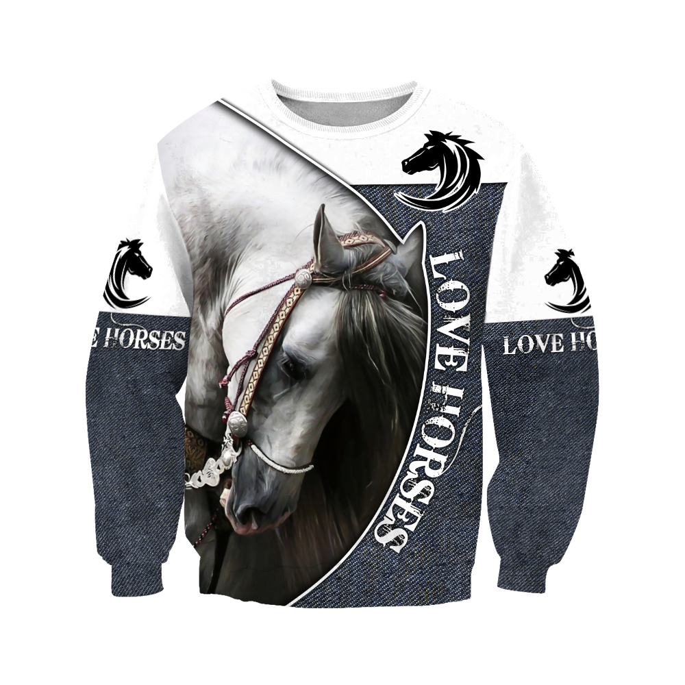 Love Beautiful Horse 3D All Over Printed Shirts JJ270401 - Amaze Style™-Apparel