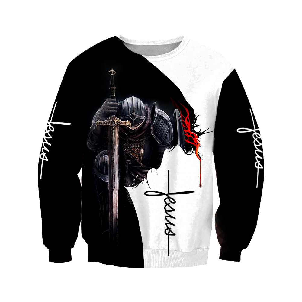 Knight God Jesus 3D All Over Printed Shirt Hoodie For Men And Women JJ060401 - Amaze Style™-Apparel