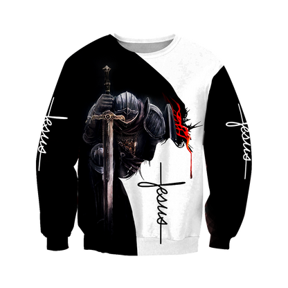Knight God Jesus 3D All Over Printed Shirt Hoodie For Men And Women JJ060401 - Amaze Style™-Apparel