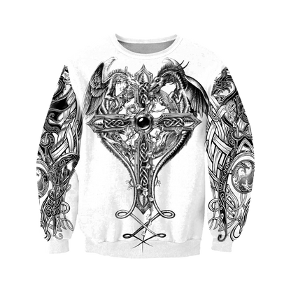 Dragon Tattoo and Dungeon Dragon 3D All Over Printed Shirts For Men and Women JJW20082008