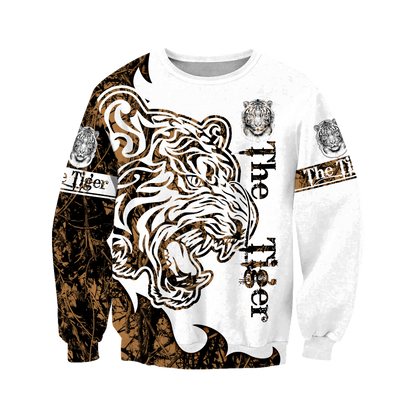 The Tiger Brown Camo Tattoo 3D All Over Printed Shirts For Men and Women JJW17082003S
