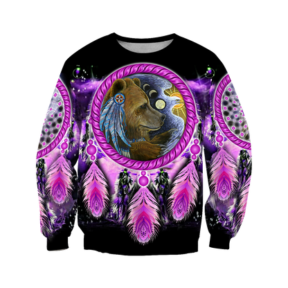 Native American Bear 3D All Over Printed Shirts JJ21052001 - Amaze Style™-Apparel
