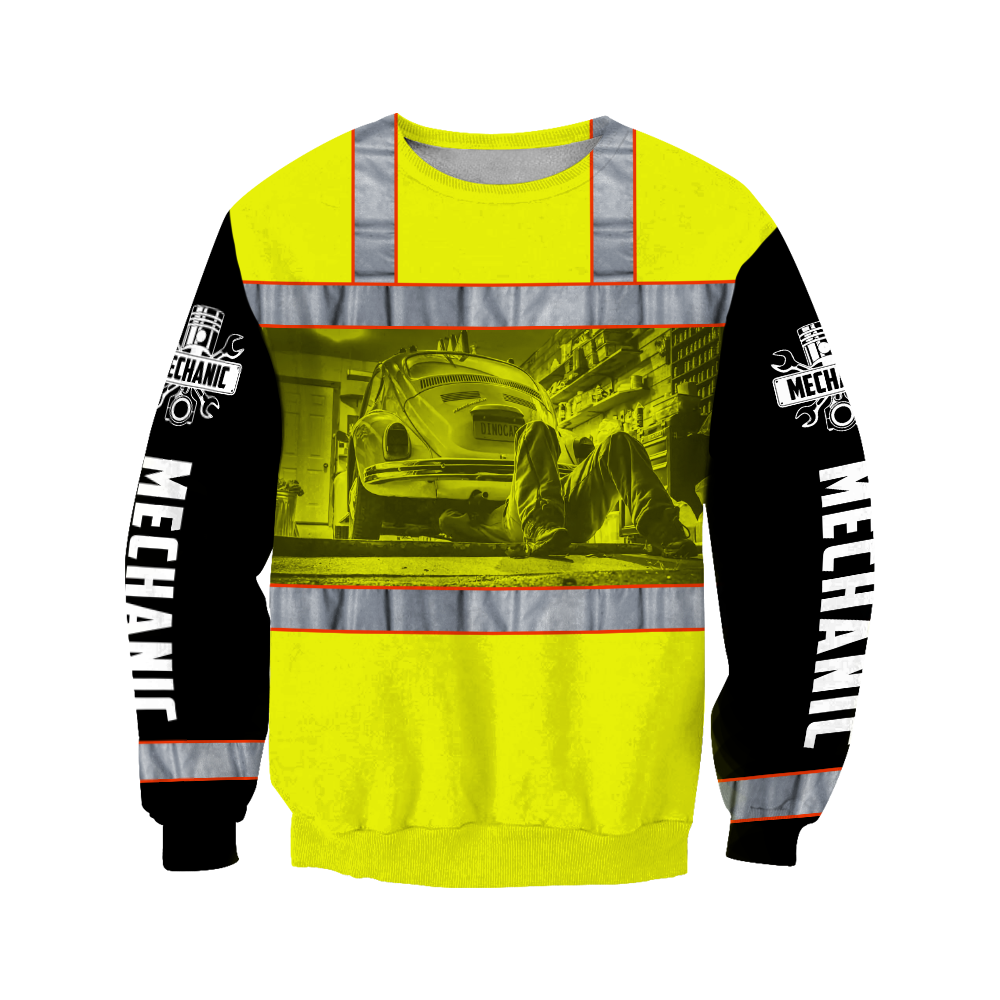 Mechanic 3D All Over Printed Hoodie For Men and Women TN