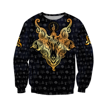 Satanic Tribal 3D All Over Printed Hoodie Shirts For Men And Women JJ25052003-Apparel-MP-Sweatshirt-S-Vibe Cosy™
