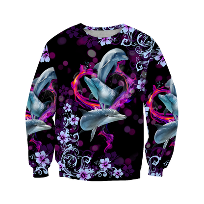All Over Printed Dolphin Hoodie JJW01092002-MEI