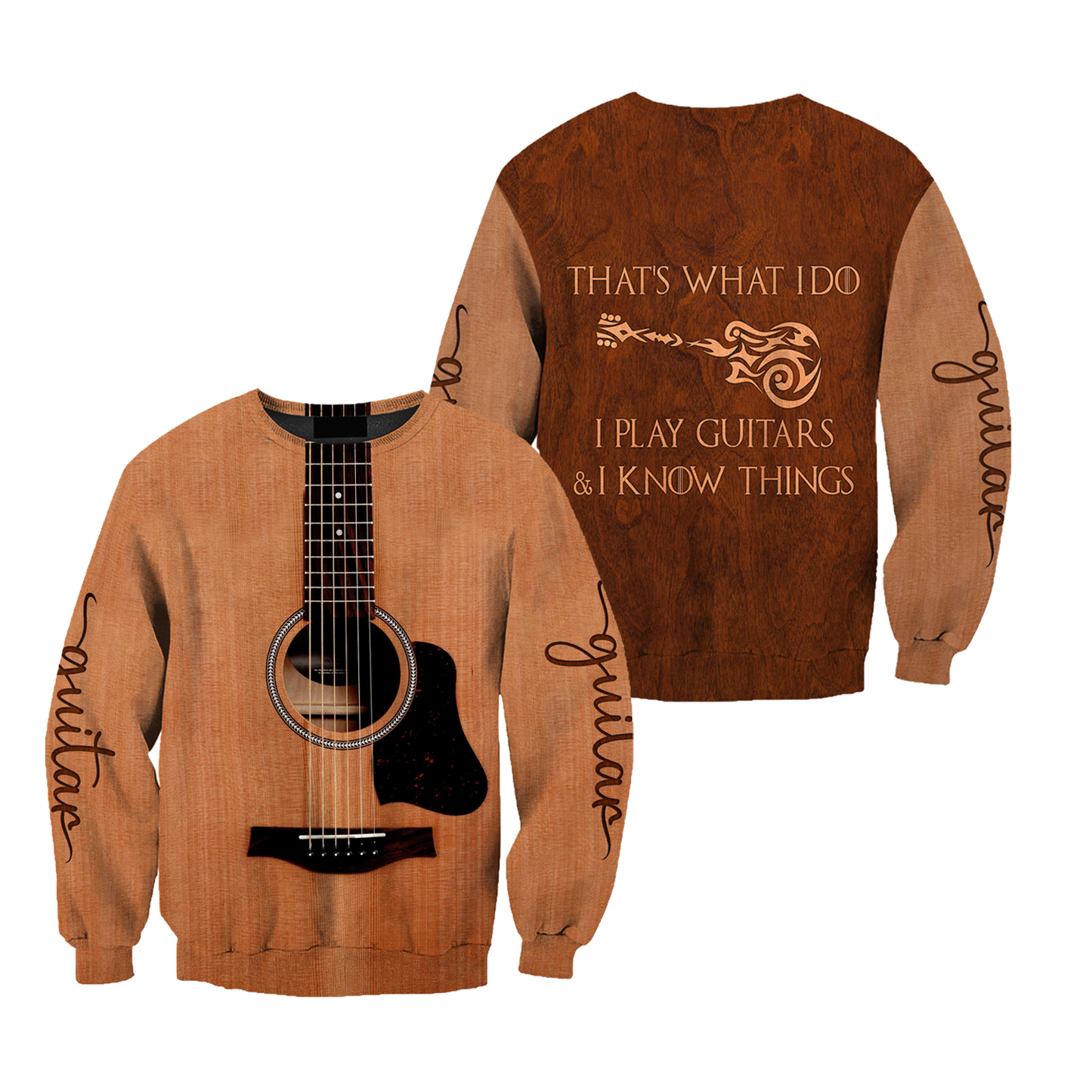 Guitar 3D That's What I do I Play Guitars And I Know Things All Over Printed Shirts For Men And Women TR09012104