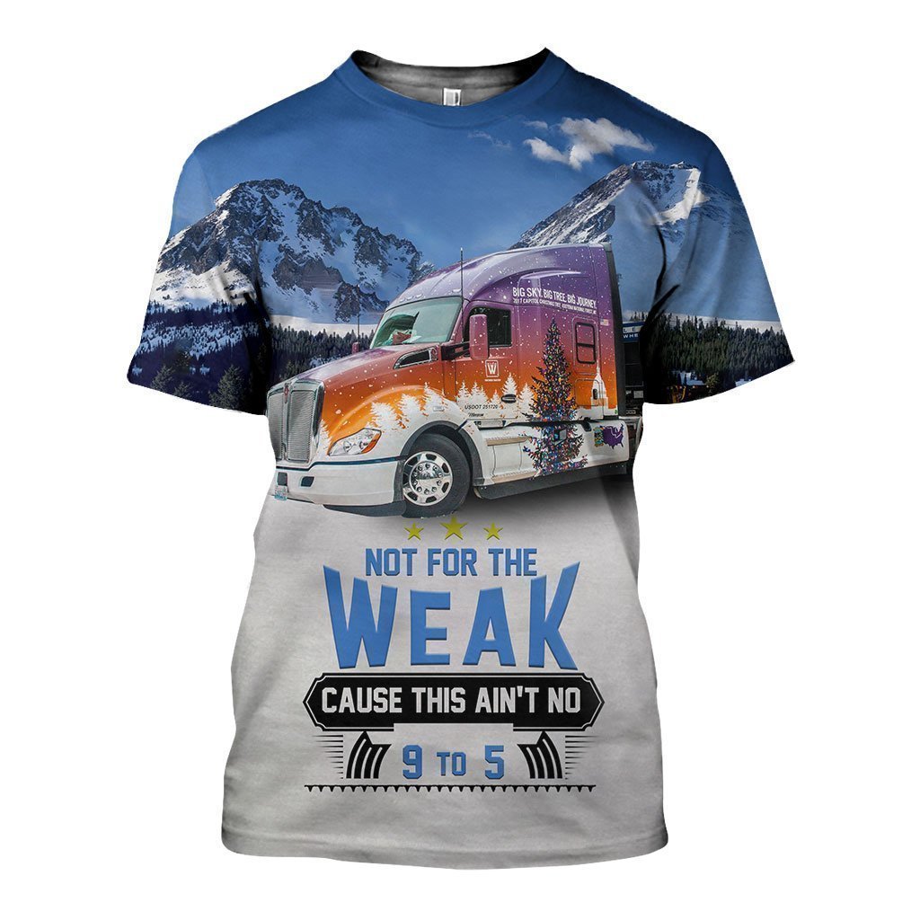 3D All Over Printed Christmas Truck Shirts And Shorts-Apparel-6teenth World-T-Shirt-S-Vibe Cosy™