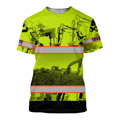 Personalized Trucker Safety 3D All Over Printed Shirts For Men And Women TN