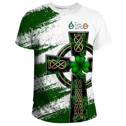 Premium Unisex Hoodie Irish St.Patrick Celtic Cross