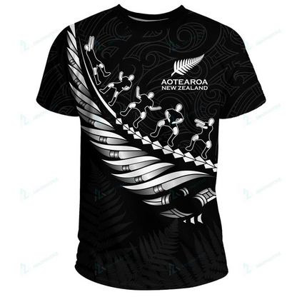 New Zealand Aotearoa Koru 3D All Over Printed Unisex Hoodie