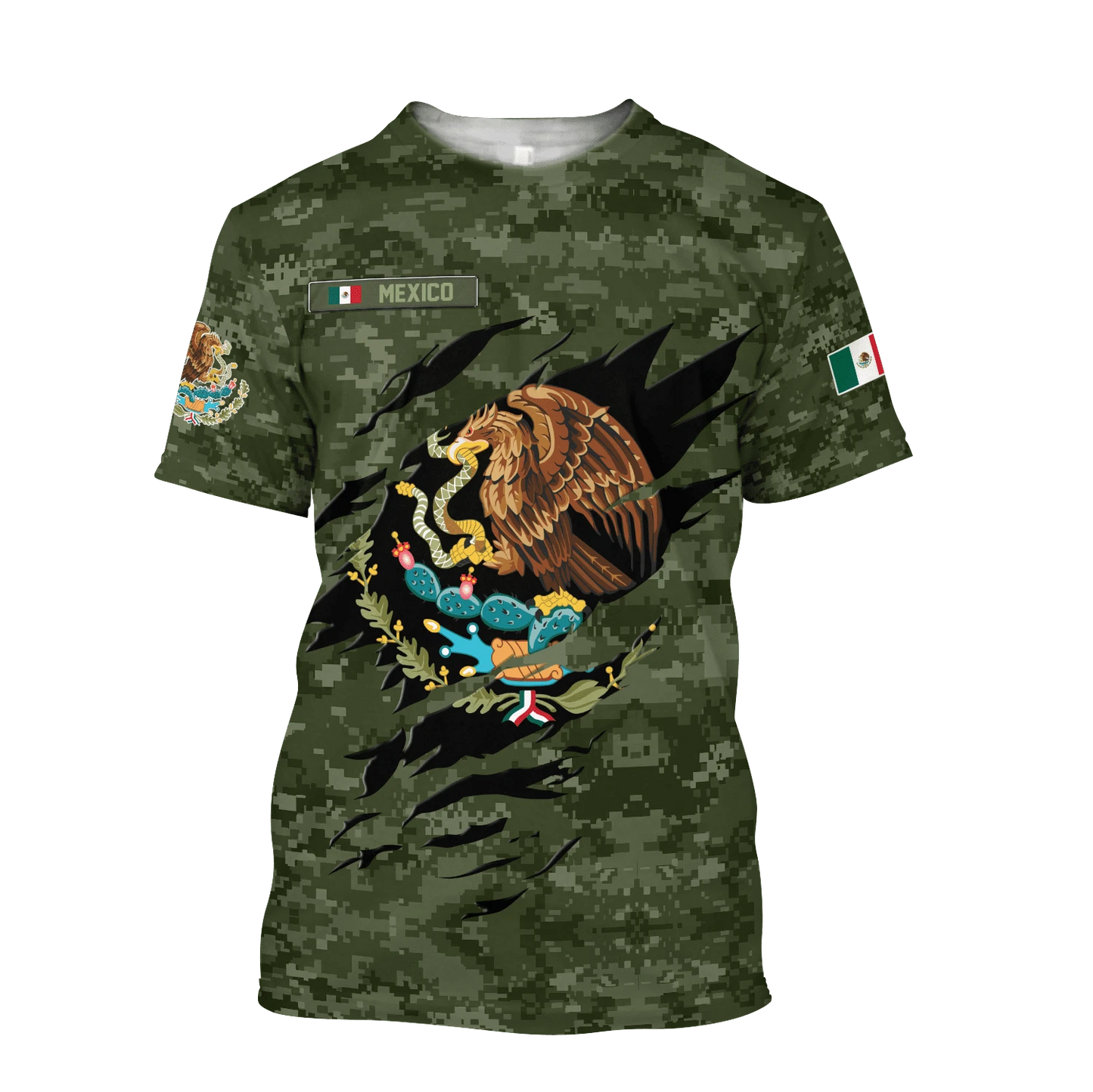 Mexico Combo T-shirt and Short 3D All Over Printed no9