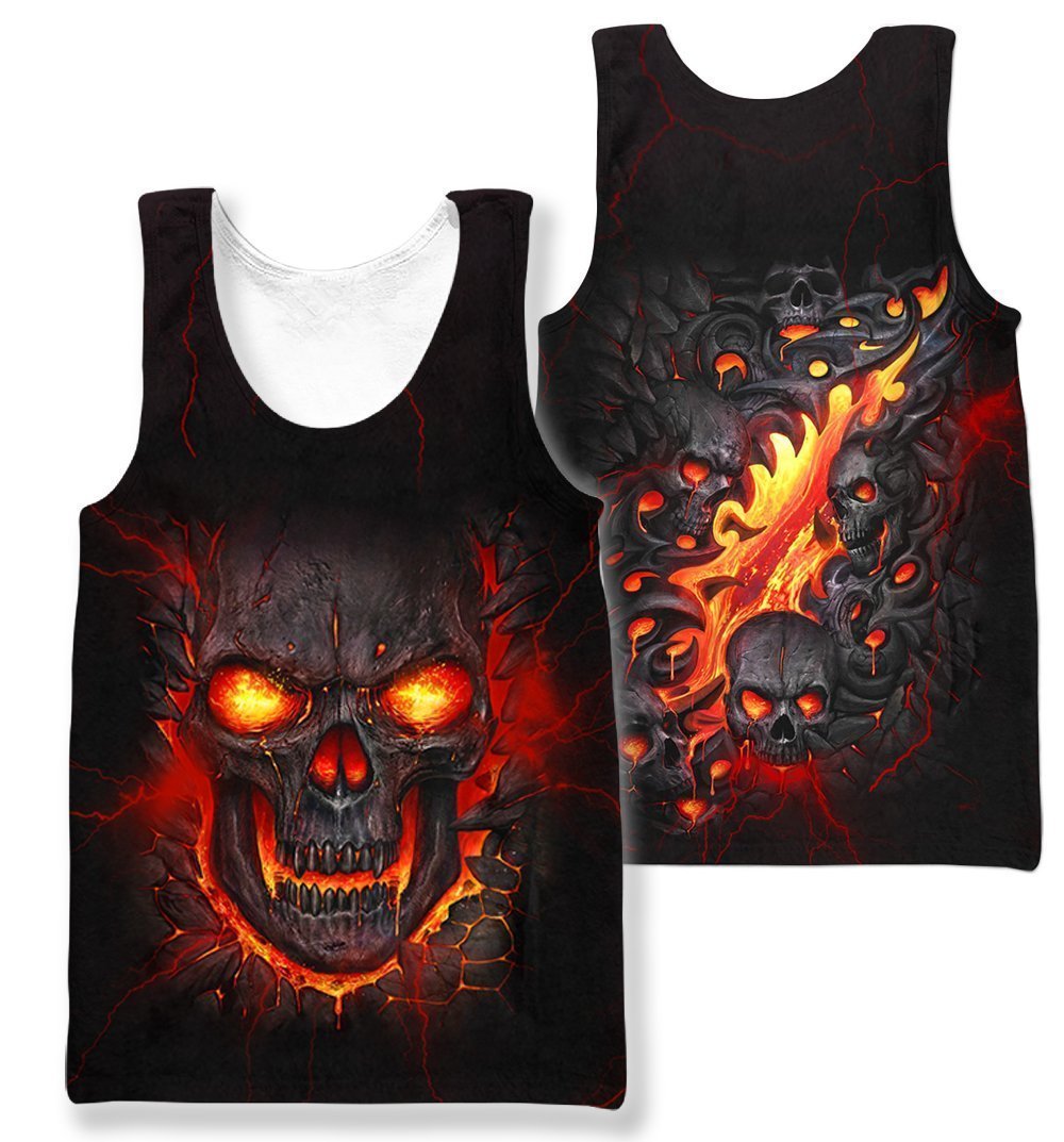 3D All Over Print Skull Hoodie - Amaze Style™-Apparel