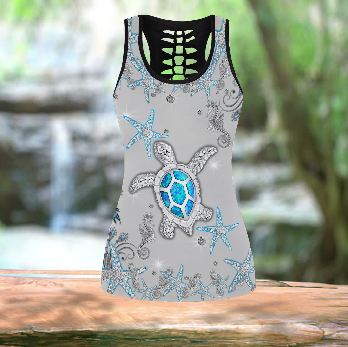 Jewelry Turtle 3D print combo legging tanktop