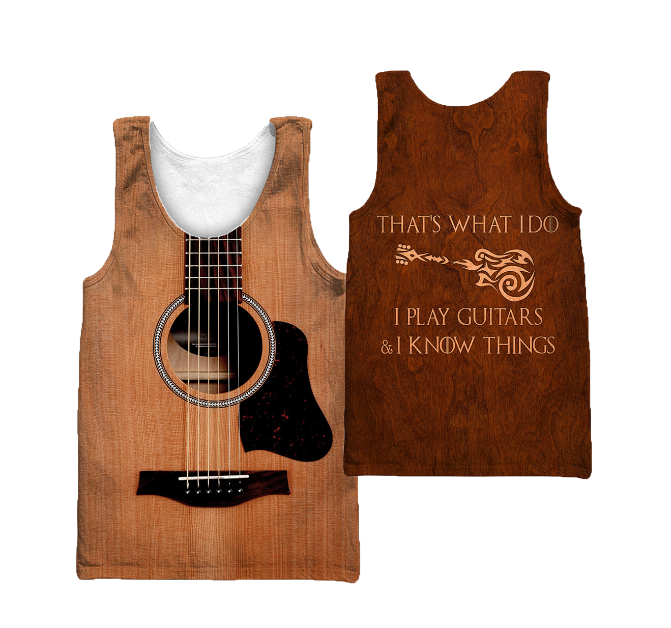 Guitar 3D That's What I do I Play Guitars And I Know Things All Over Printed Shirts For Men And Women TR09012104