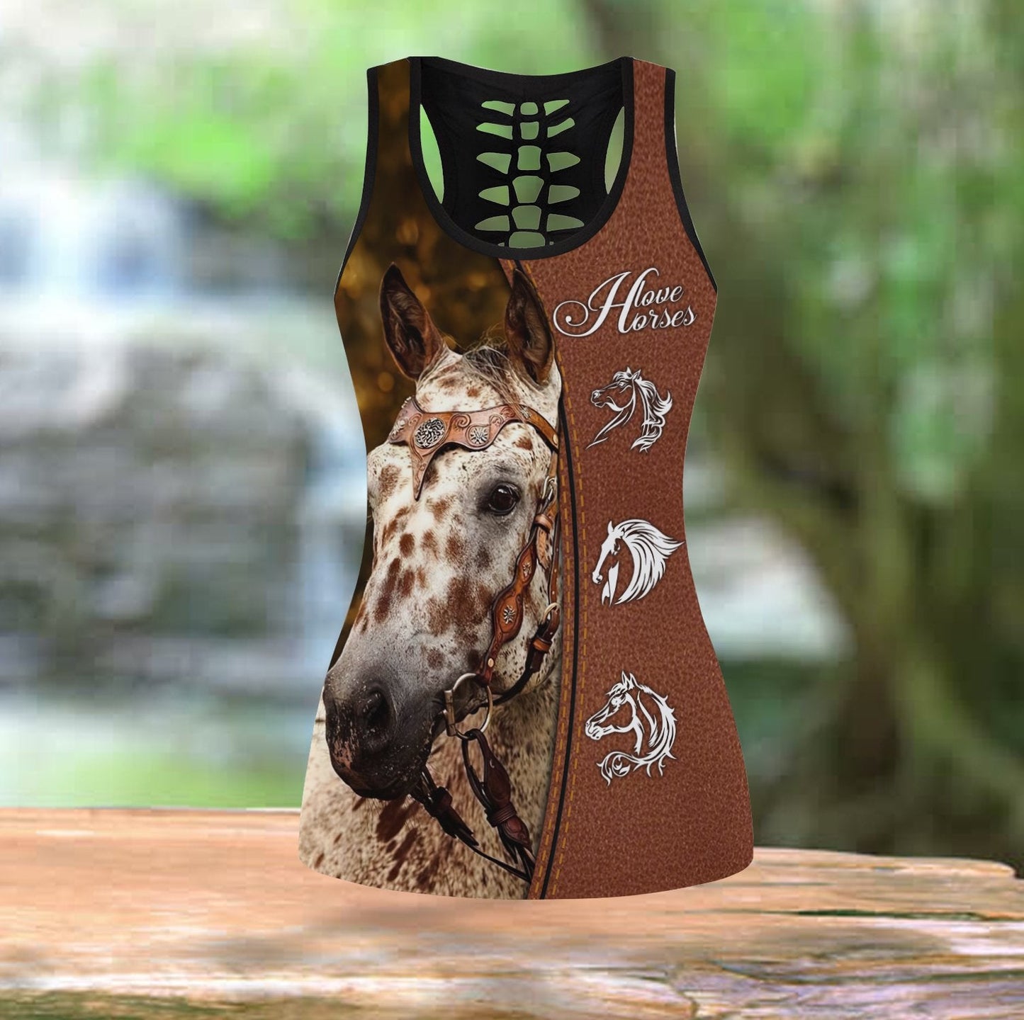 Appaloosa  Horse Horse Combo Tank + Legging Pi300303 - Amaze Style™-Apparel