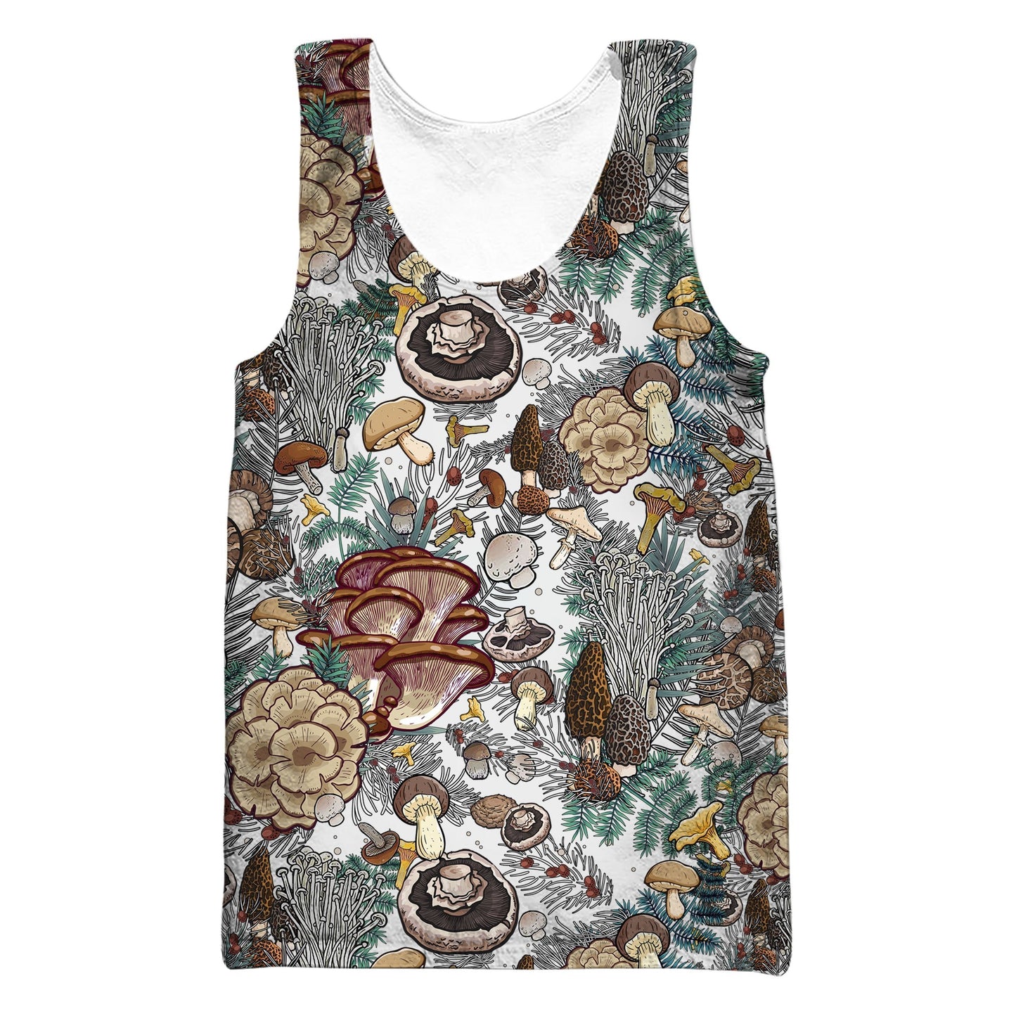Edible Mushrooms White Hoodie DC Fashion - Amaze Style™-Apparel