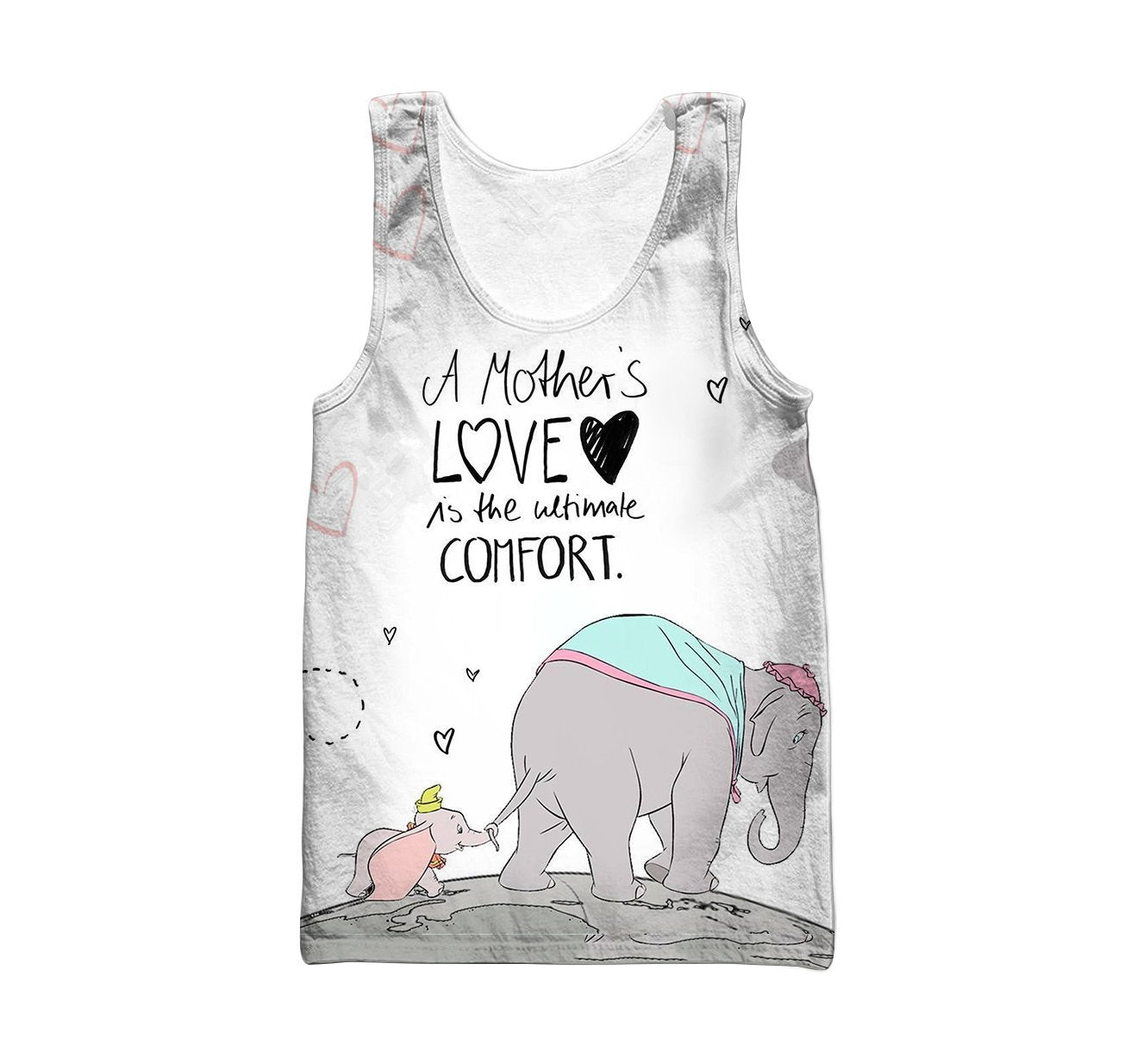 3D All Over Print Love Mother Elephant Hoodie - Amaze Style™-Apparel