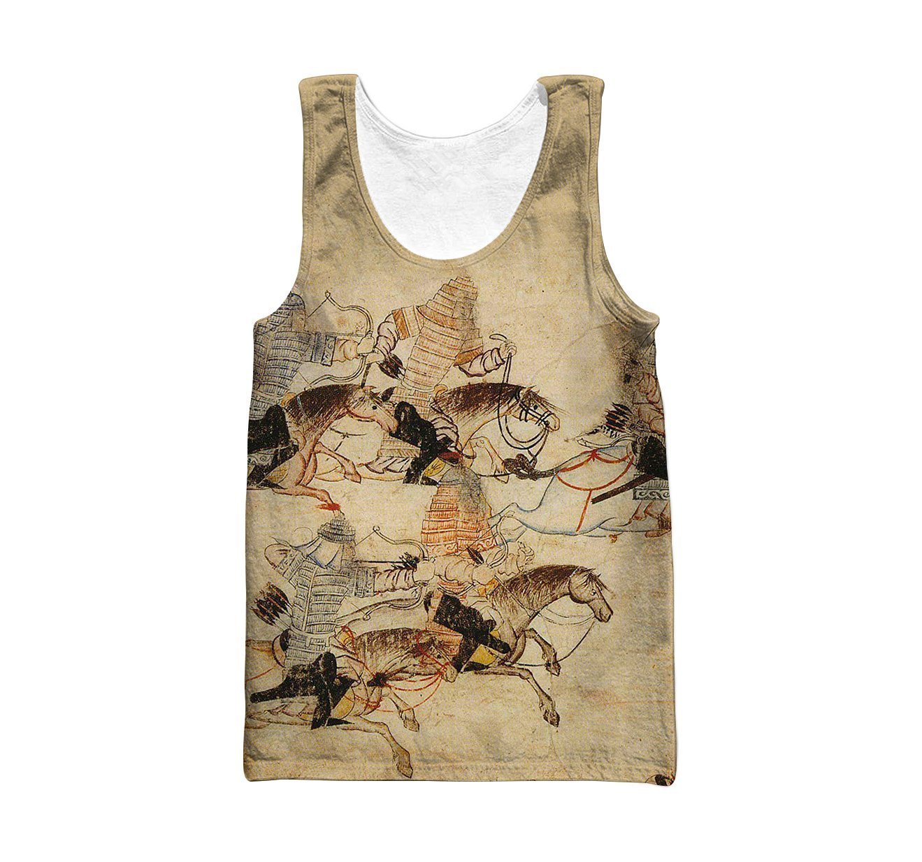 3D All Over Print Mongol Warriors Art Hoodie - Amaze Style™-Apparel