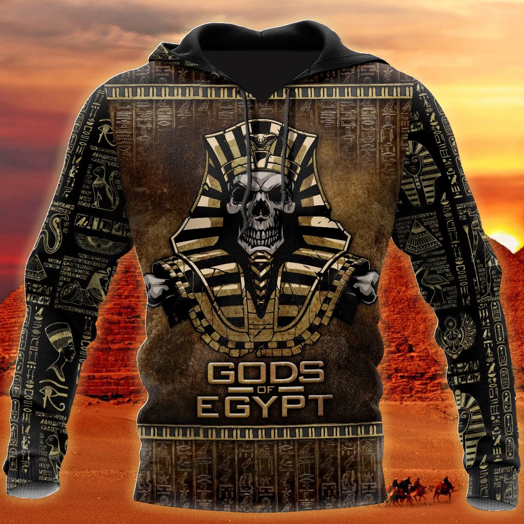 Pharaoh Skull Ancient Egypt 3D Shirts for men and women